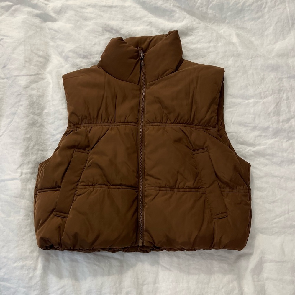 H&M Brown Puffer Vest